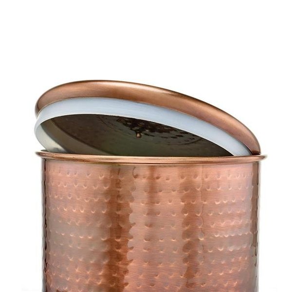 Nusteel Nusteel TG-1843AC-4 4 qt. Hammered Antique Copper Canister TG-1843AC-4